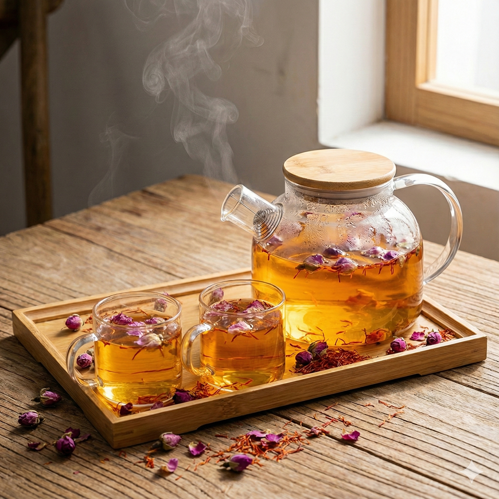 Trà Saffron Hoa Hồng