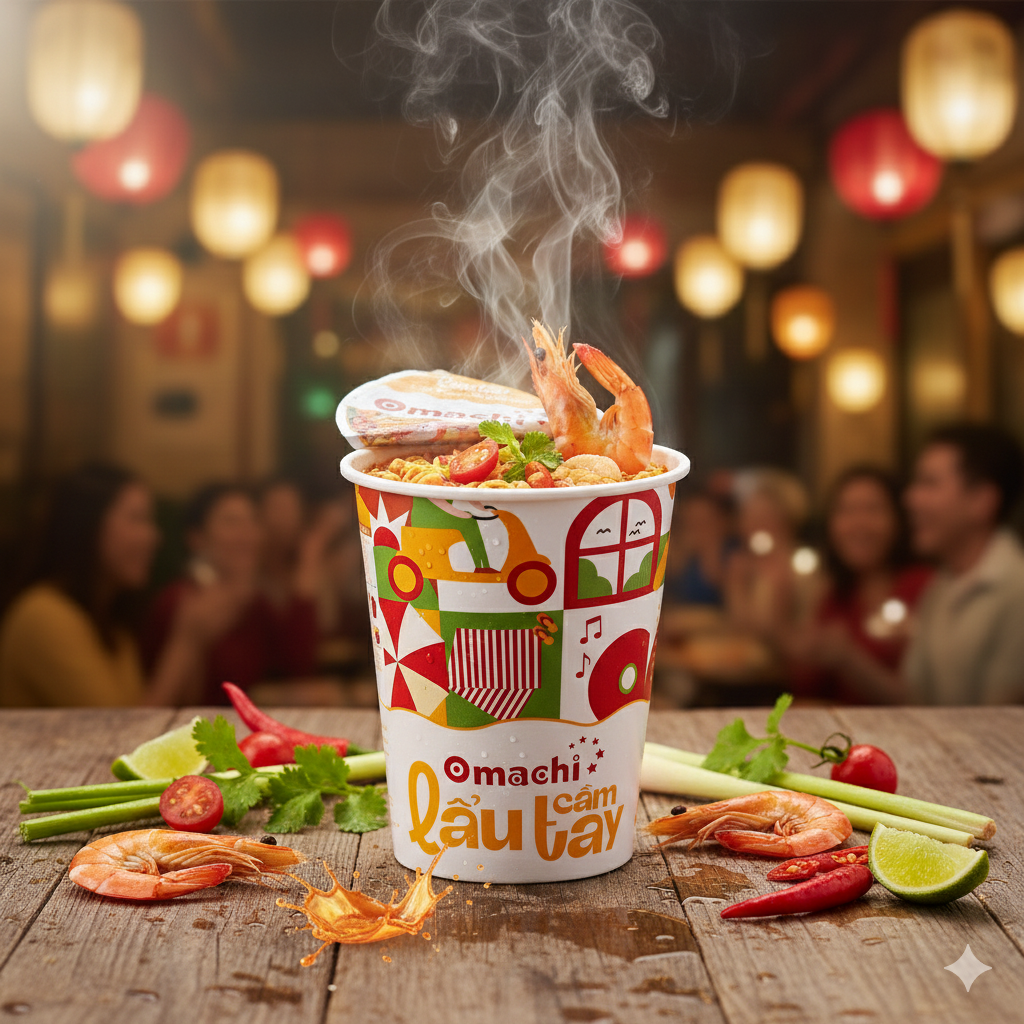 Mì Omachi Lẩu Tomyum